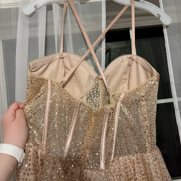 Size 14, light pink and shimmery prom dress! - Picture 3 of 3